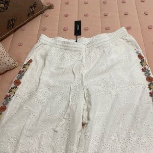 Tolani collection eyelet palazzo pants